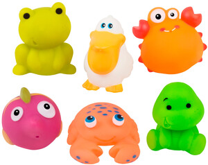 Розвивальні іграшки: Брызгалки для ванны Веселые Зверушки, BeBeLino