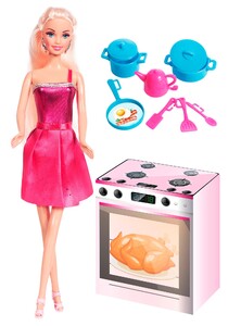 Ігри та іграшки: Кукла Ася блондинка ТМ Ася серия Я люблю готовить