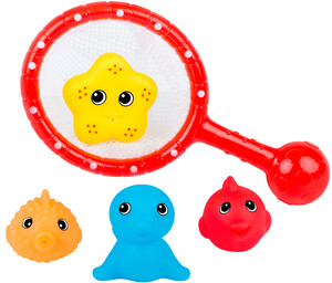Іграшки для ванни: Набір з сачком Підводний світ (морська зірка), BeBeLino
