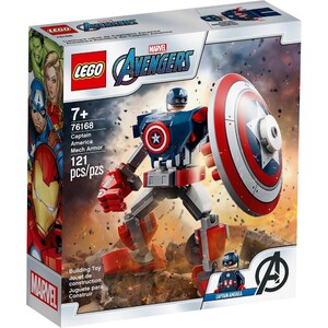 Игры и игрушки: Конструктор LEGO Super Heroes Робоброня Капитана Америки 76168
