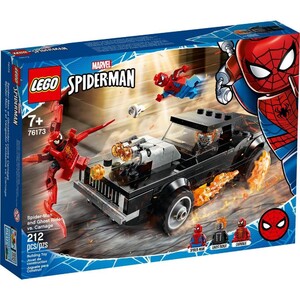 Ігри та іграшки: Конструктор LEGO Super Heroes Людина-Павук і Примарний Вершник проти Карнажа 76173