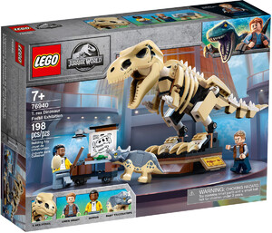 Наборы LEGO: Конструктор LEGO Jurassic World Скелет тираннозавра на выставке 76940