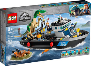 Ігри та іграшки: Конструктор LEGO Jurassic World Втеча динозавра барионікса на човні 76942