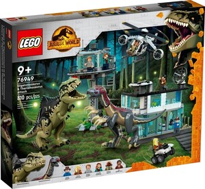 Конструкторы: Конструктор LEGO Jurassic World Напад гіганотозавра та теризинозавра 76949