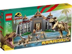 Конструктори: Конструктор LEGO Jurassic World Центр для відвідувачів: Т-Рекс проти Раптора 76961
