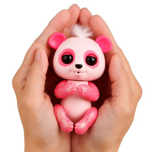Інтерактивні іграшки та роботи: Інтерактивна ручна панда Поллі (рожева), Fingerlings