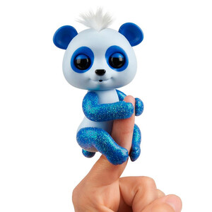Ігри та іграшки: Інтерактивна ручна панда Арчі (синя), Fingerlings