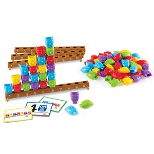 Кубики, пірамідки і сортери: Розвивальний набір "Совина лінійка" для групи дітей Learning Resources