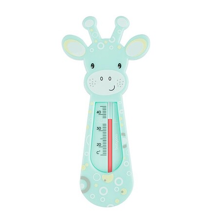 Аксесуари для купання: Плаваючий термометр для ванни «Жираф» блакитний, BabyOno
