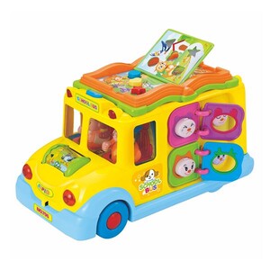 Музыкальные и интерактивные игрушки: Музыкальная развивающая игрушка Hola Toys Школьный автобус