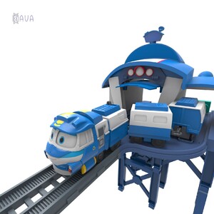 Сооружения и автотрэки: Игровой набор "Станция Кея", Robot Trains