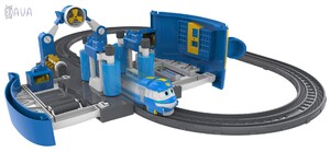 Железные дороги и поезда: Игровой набор "Мойка Кея", Robot Trains