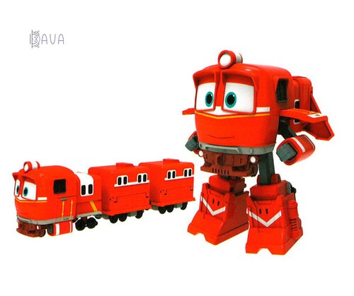 Роботи-трансформери: Ігровий набір Трансформер Альф з двома вагонами, Robot Trains