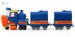 Игровой набор Трансформер Виктор с двумя вагонами, Robot Trains дополнительное фото 5.