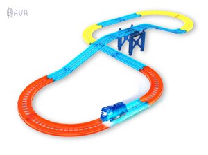 Железные дороги и поезда: Игровой набор Железная дорога "Молния" с подсветкой, Robot Trains