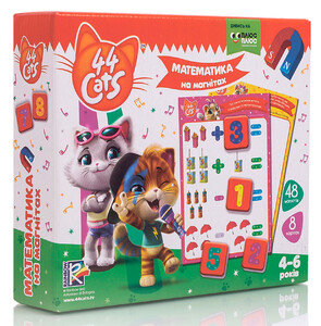 Ігри та іграшки: Математика на магнітах, 44 Кота (укр), Vladi Toys