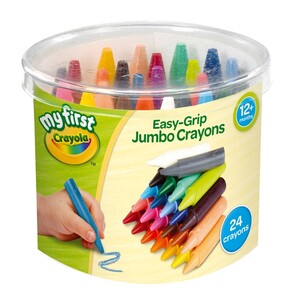Товари для малювання: 24 воскових крейди Crayola для найменших в діжці (784)