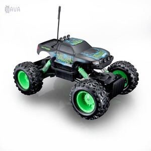 Моделі на радіокеруванні: Автомодель радіокерована Tech Rock Crawler чорно-зелений, Maisto