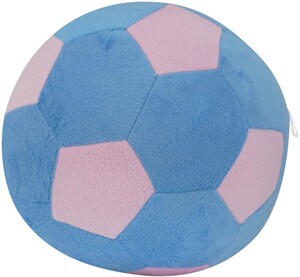 Мягкие игрушки: Подушка-3 Мячик футбольный, голубой с розовым, Тигрес