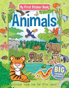 Книги для детей: Animals sticker book