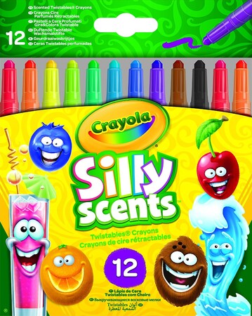 Товары для рисования: Набор ароматизированных восковых мелков Silly Scents (12 шт), Crayola