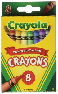 Товари для малювання: Воскові олівці Crayons (8 шт), Crayola