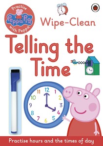 Книги с логическими заданиями: Peppa Pig - Wipe-clean Telling the time