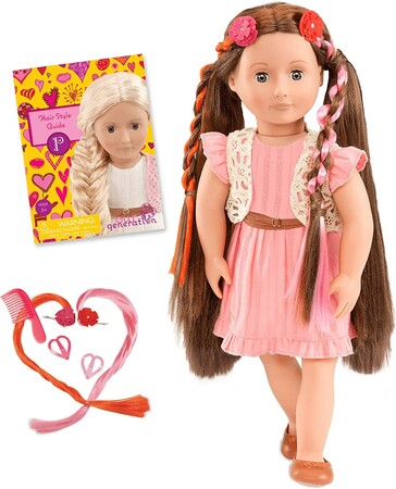 Ляльки: Лялька Паркер з довгим волоссям та аксесуарами (46 см), Our Generation