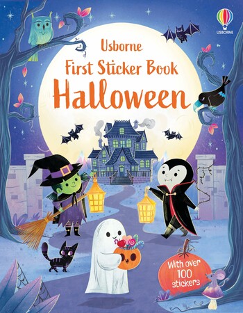 Альбоми з наклейками: First Sticker Book: Halloween [Usborne]