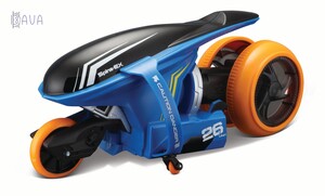 Ігри та іграшки: Мотоцикл радіокерований Cyklone 360 синьо-чорний, Maisto