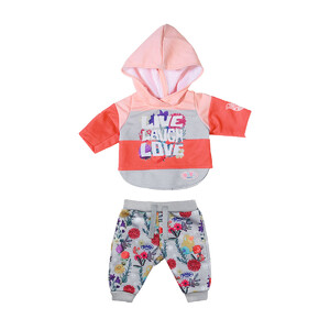 Ігри та іграшки: Набір одягу для ляльки Baby Born — Трендовий спортивний костюм (рожевий)