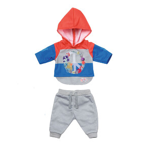Одяг і аксесуари: Набір одягу для ляльки Baby Born — Трендовий спортивний костюм (синій)
