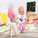 Набор одежды для куклы Baby Born — Трендовый розовый дополнительное фото 4.