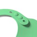 Нагрудник мягкий силиконовый с регулируемой застежкой «Арбуз», зеленый, BabyOno дополнительное фото 2.
