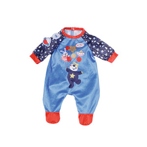 Ігри та іграшки: Одяг для ляльки Baby Born — Святковий комбінезон (синій)