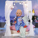 Одяг для ляльки Baby Born — Святковий комбінезон (синій) дополнительное фото 2.