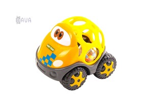 Погремушки и прорезыватели: Игрушка-погремушка "Машинка", Baby team (машинка, желтый кузов)