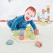 Детская мозаика с доской серии Play Bio «Геометрия Макси Chunky Peggy» (12 крупных фишек), Quercetti дополнительное фото 2.