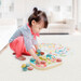 Детская мозаика с доской серии Play Bio «Fantacolor Baby» с карточками (21 крупная фишка), Quercetti дополнительное фото 3.
