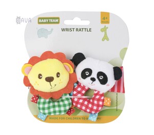Игры и игрушки: Погремушка-браслет, Baby team (Панда)