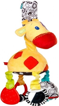 Игрушки на коляску и кроватку: Подвесная развивающая игрушка Жираф, Bright Starts