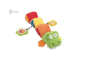 Игры и игрушки: Мягкая игрушка-гусеница "Крокодил", Baby team