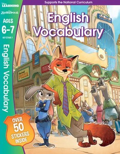 Навчальні книги: Zootropolis - English Vocabulary, Ages 6-7
