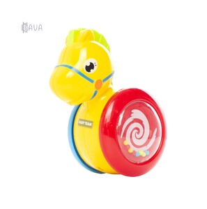 Развивающие игрушки: Игрушка-погремушка "Неваляшка", Baby team (лошадка)