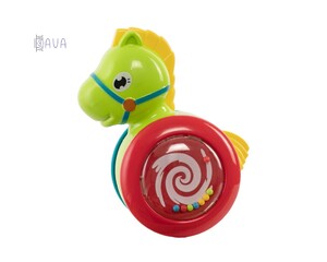 Брязкальця і прорізувачі: Іграшка-брязкальце «Неваляшка», Baby team (конячка, зелений)