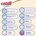 Подгузники Goo.N Premium Soft для детей 2 (S, 4-8 кг), 18 шт дополнительное фото 9.