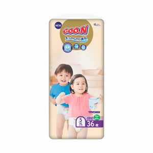 Подгузники и аксессуары: Трусики-подгузники Goo.N Premium Soft для детей 5 (XL, 12-17 кг), 36 шт