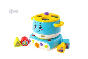 Музыкальные и интерактивные игрушки: Игрушка музыкальная "Кастрюля-сортер", Baby team