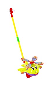 Ігри та іграшки: Іграшка-каталка «Літачок», Baby team (зелений)
