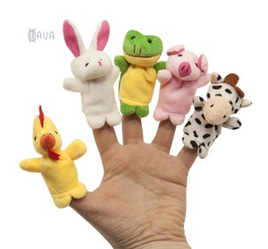 Ляльковий театр: Набір іграшок на пальці «Веселі пухнастики», Baby team